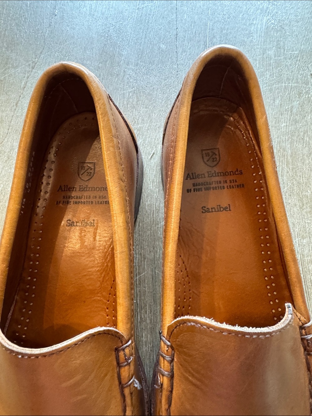 Daniel Men's Tan Leather Slip-On Driving Loafers, Size 11.5 - Picture 2 of 8